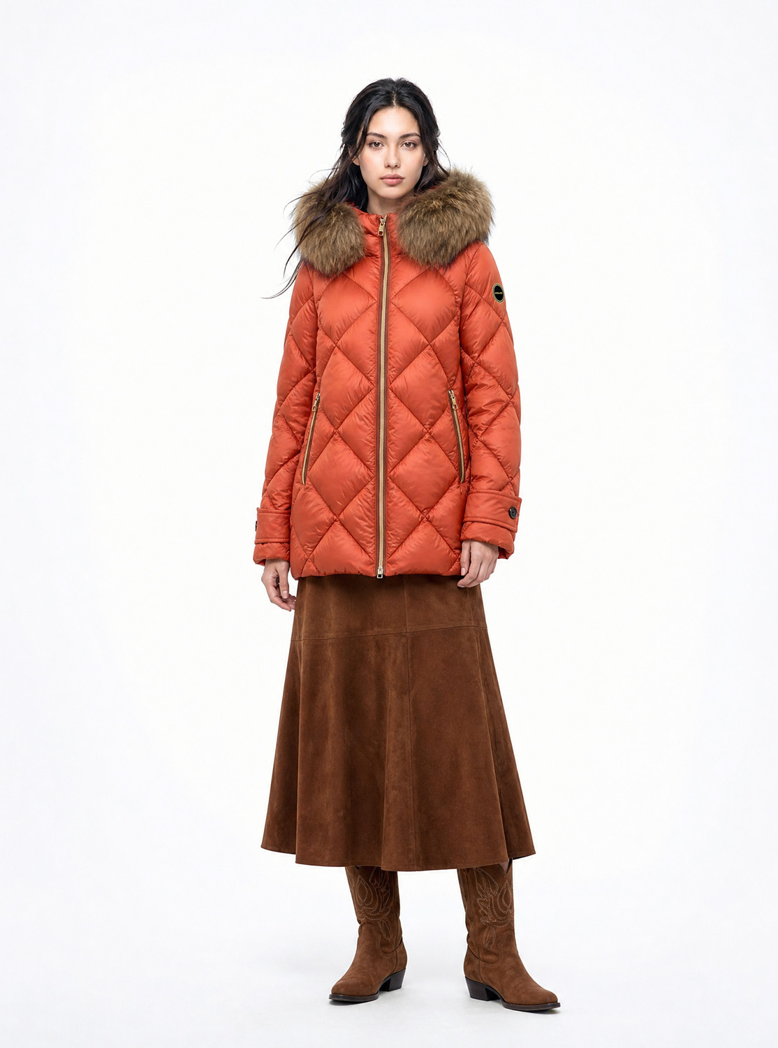 acolchado-capucha-pelo-mujer-mimi-naranja-donjaz-1