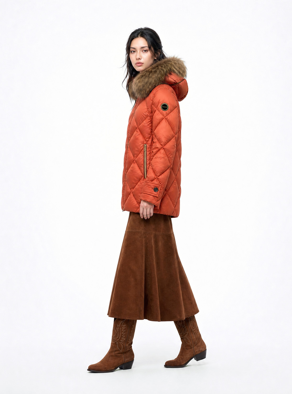 acolchado-capucha-pelo-mujer-mimi-naranja-donjaz-2